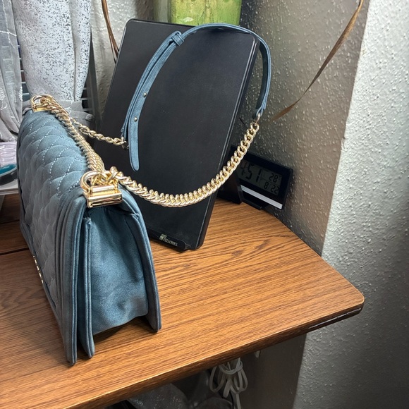 Bebe blue Metallic Quilted Shoulder Bag - Picture 11 of 16